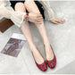 Women's Ballet Flats with Arch Support and Cushioned Insole, Slip-On Design