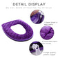 Plush Toilet Seat Cushion with Waterproof Layer and Machine Washable Fabric