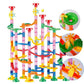 Marble Run Construction Set with 133 Pieces and Button Release Funnel