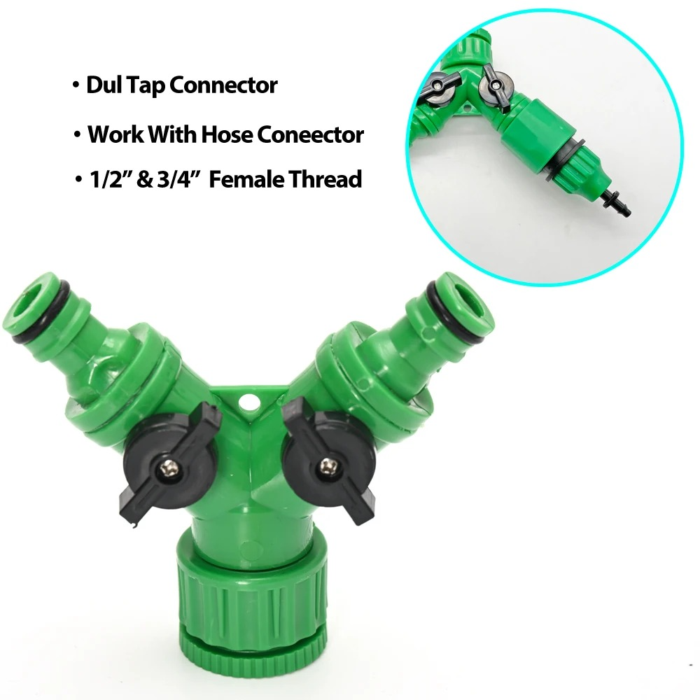 Automatic Garden Watering System with Programmable Timer and Adjustable Drip Heads
