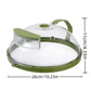 Splatter-Proof Microwave Cover with Built-In Water Steamer and Adjustable Vent
