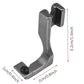 Invisible Zipper Presser Foot with Adjustable Width and Grooved Guides for #3-5 Zippers