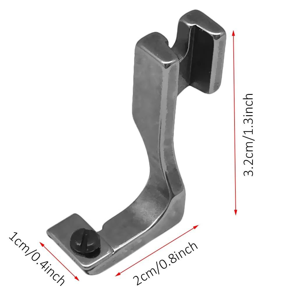 Invisible Zipper Presser Foot with Adjustable Width and Grooved Guides for #3-5 Zippers