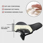 Memory Foam Bike Saddle with Hollow Grid Ventilation and Dual Spring Shock Absorption