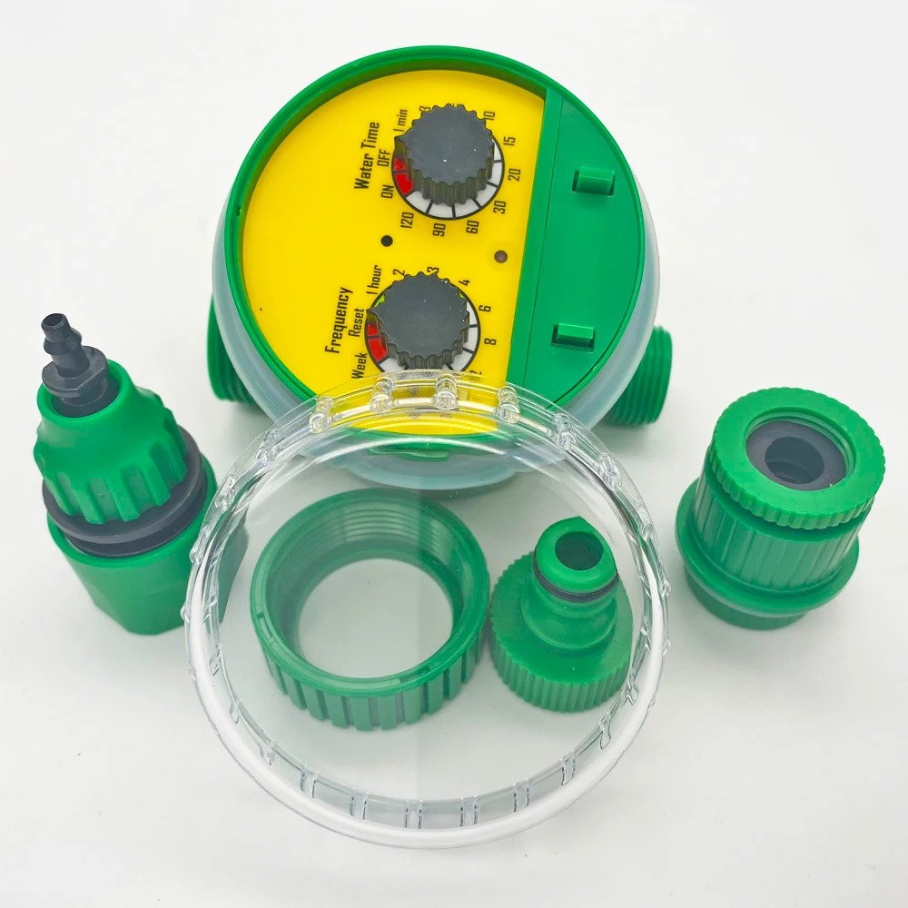 Automatic Garden Watering System with Programmable Timer and Adjustable Drip Heads