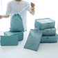 Packing Cubes for Travel Organization with Mesh Windows and Compression, 7-Piece Set