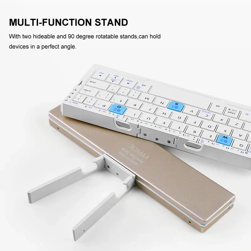 Foldable Bluetooth Keyboard and Magnetic Stand for Tablets