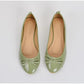 Women's Ballet Flats with Arch Support and Cushioned Insole, Slip-On Design