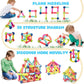 Magnetic Building Sticks and Blocks, Montessori Educational Toy Set