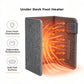 Under Desk Heater with Heated Floor Mat, Portable Foot Warmer with 8 Heat Levels and 12H Timer for Home Office