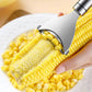 Stainless Steel Corn Kernel Stripper with Serrated Blade and Textured Handle
