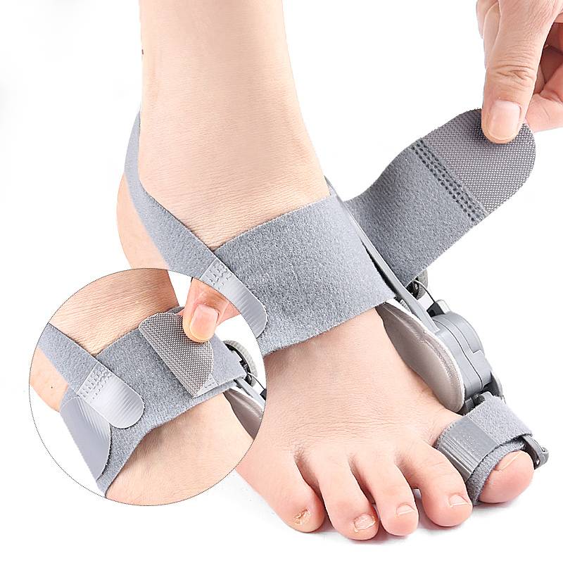 Adjustable Bunion Corrector with 3D Knob Control and Heel Strap, Universal Fit