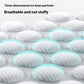 Cooling Dog Bed with Heat-Absorbing Fiber and Orthopedic Neck Support, Machine Washable