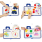 Soft Cloth Activity Book with Crinkle Tabs and 3D Shapes for Babies 0-6 Years