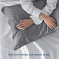 2 Pack Cooling Pillowcase, Silky Smooth Wrinkle Free Sleep Enhancer, Breathable Soft Cases for Night Sweat Relief