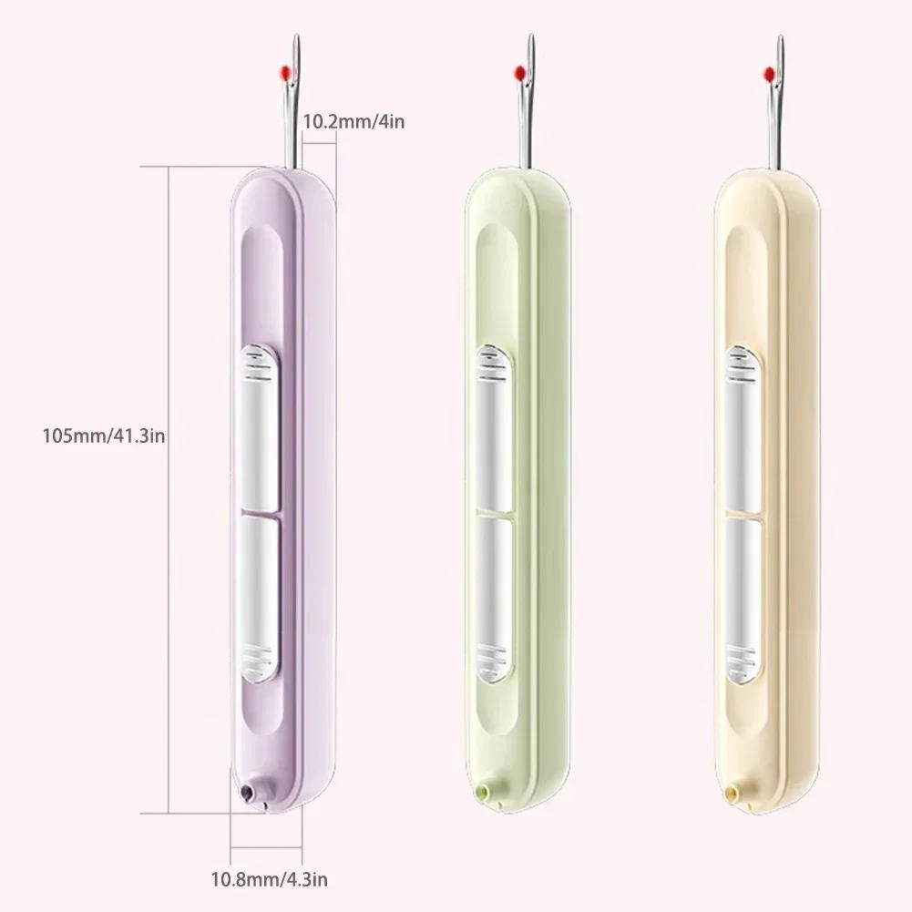 Dual Function Needle Threader with Seam Ripper, Stainless Steel