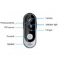 Video Doorbell with Local Storage and Two-Way Talk, HD Night Vision, Long Battery Life
