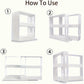 Two Tier Spice Rack with 90 Degree Swivel Shelves and Anti Slip Base