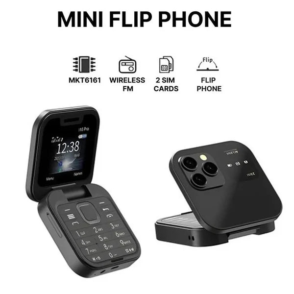 Compact Foldable Dual SIM Mobile Phone