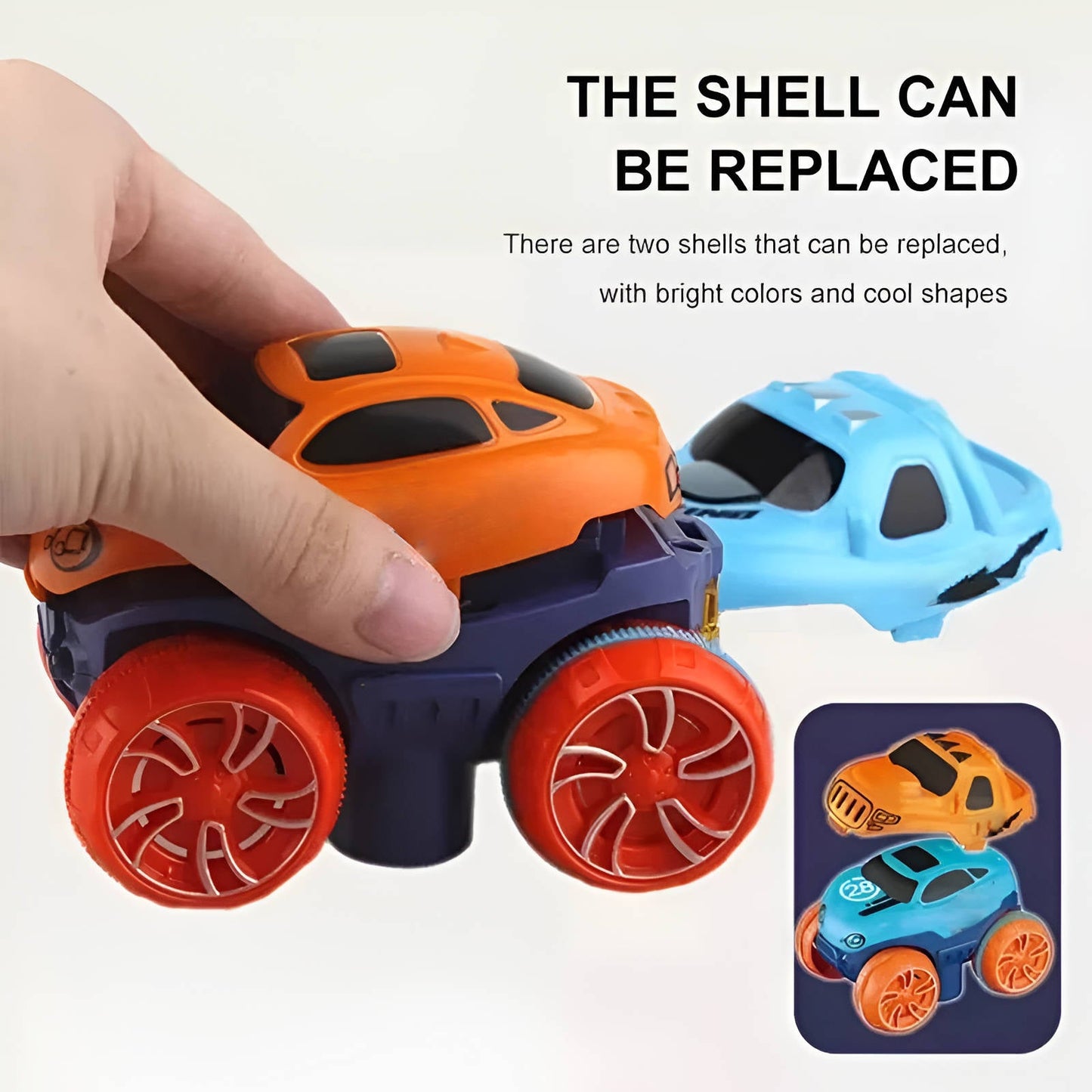 LED Race Track for Kids with Flexible Modular Track and Anti-Tip Car, USB Rechargeable