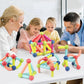 Magnetic Building Sticks and Blocks, Montessori Educational Toy Set