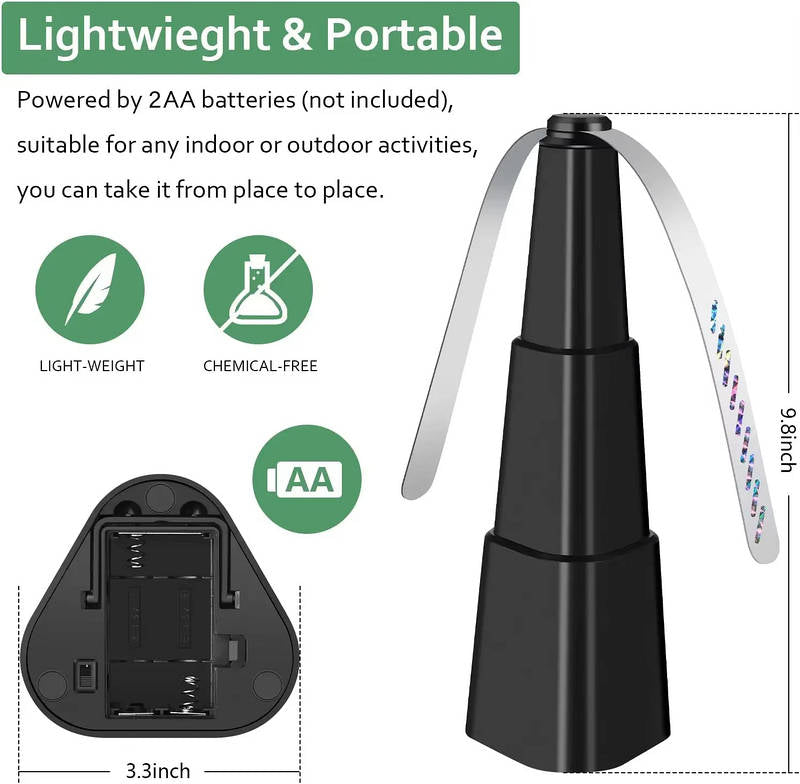Fly Fans for Table 4 Pack, Portable Food Fly Repellent Fans for Outdoor Indoor Picnic Party Restaurant