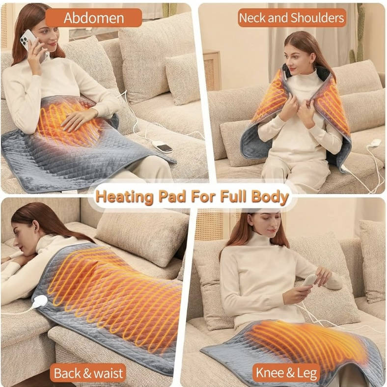 King Size Heating Pad for Back, Extra Large Electric Heat Pad for Full Body Comfort