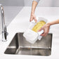 Microwave Pasta Cooker with Built-In Strainer Lid and Cool Grip Handles
