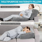 Pregnancy Pillow 44.5 Inch Full Body, Maternity Pillow, Removable Cover for Back Belly Hips Comfort