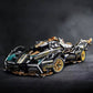 Working Supercar Building Block Set with Steering Mechanism and Four-Point Suspension, 1690 Pieces