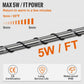 Pipe Heating Cable with Automatic Thermostat Control, 60ft Self-Regulating