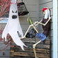 Hanging Ghost Decoration with LED Lights, 47.24 Inches Tall