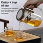 Premium Heat-Resistant Glass Teapot with Built-In Infuser