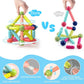 Magnetic Building Sticks and Blocks, Montessori Educational Toy Set