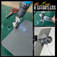 Drill-Powered Sheet Metal Cutter with Chuck Attachment and Portable Design