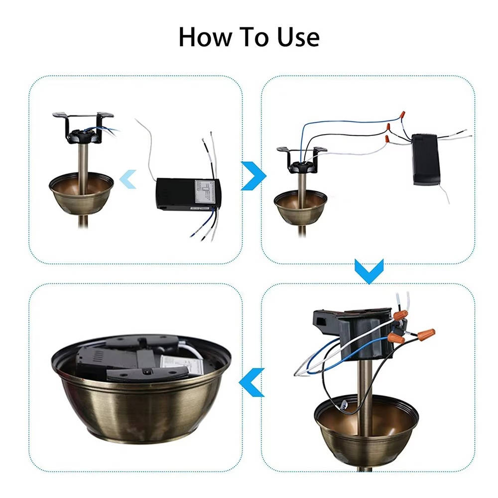 Smart Ceiling Fan Control System with App and Handheld Remote, Voice Compatible