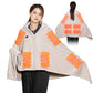 Cordless Heated Blanket with Hood, Rechargeable Wearable Throw with 9 Heating Zones & 3 Heat Levels for Camping