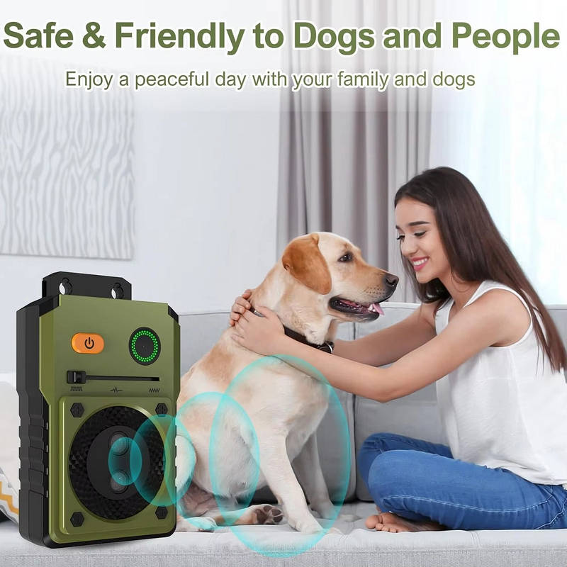 Ultrasonic Anti Barking Device for Dogs, 3 Modes Bark Deterrent 50ft Range Type C Rechargeable Training Tool
