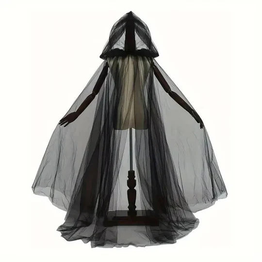 Sjbackyard Adults Halloween Hooded Witch Cloak for Women