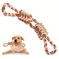 Cotton Rope Dog Toy with Twisted Fibers and Dental Cleaning Action for Medium Large Dogs