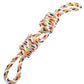 Cotton Rope Dog Toy with Twisted Fibers and Dental Cleaning Action for Medium Large Dogs