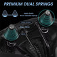 Memory Foam Bike Saddle with Hollow Grid Ventilation and Dual Spring Shock Absorption