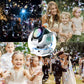 Automatic Bubble Machine with 150-Degree Rotation and 9-Color LED Lighting