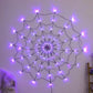 Sjbackyard Halloween Spider Web Lights Outdoor with 80 Purple LEDs