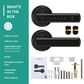 Biometric Door Lock with Fingerprint Scanner and Keypad, Key Fob Entry