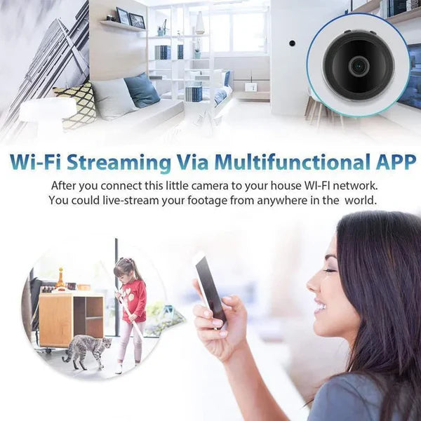Compact 1080p Magnetic WiFi Mini Security Camera