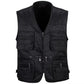Sleeveless Hiking Vest with Multiple Zippered Pockets and Detachable Mesh Back Panel
