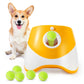Automatic Dog Ball Launcher Rechargeable, Interactive Pet Thrower with 3 Distance Settings LED Indicator for Small Medium Dogs