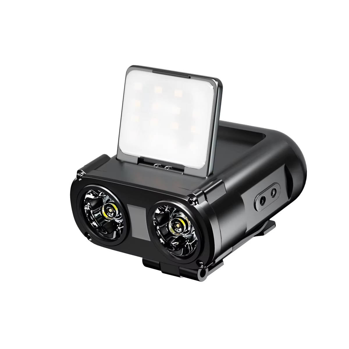 Rechargeable COB LED Headlamp with Motion Sensor, IPX5 Water Resistant 90 Degree Headlight for Running, Camping, and Fishing