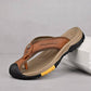 Closed Toe Flip Flops for Men with Nonslip Rubber Sole and Fast Drying Material